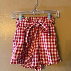Red Gingham Women's Shorts